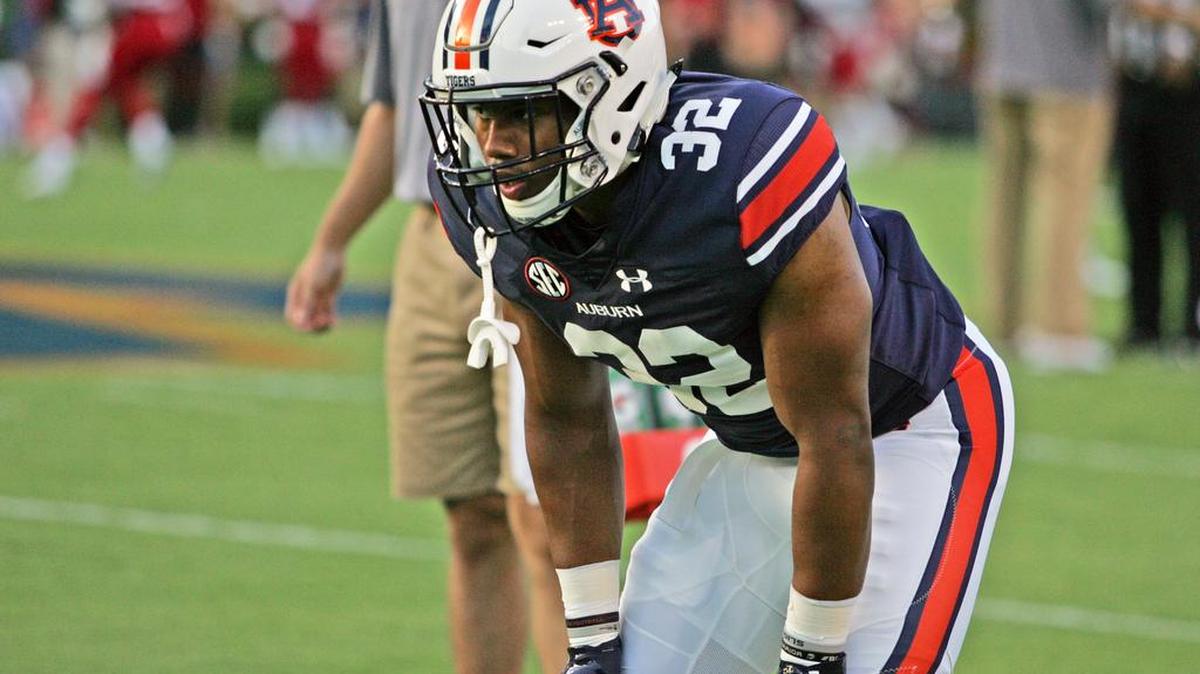 Auburn running back Malik Miller goes through drills before game against Arkansas St. Saturday, Sept. 10, 2016 at Jordan-Hare Stadium.