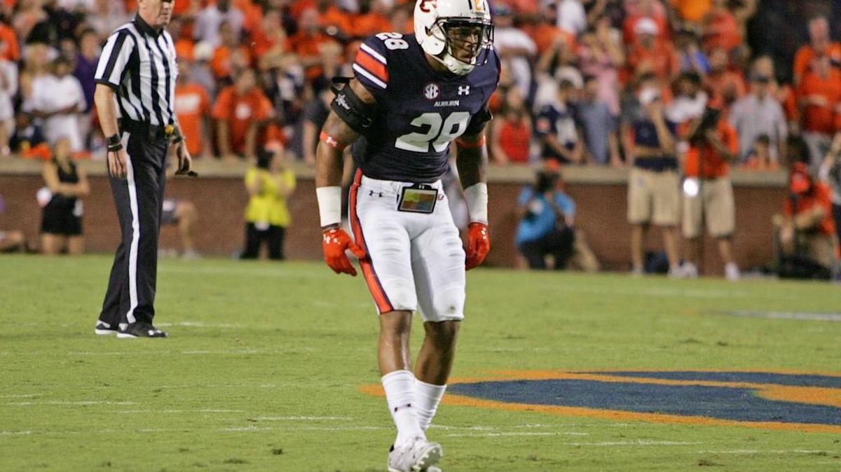 Auburn safety Tray Matthews waits for the snap against Clemson Saturday, Sept. 3, 2016 at Jordan-Hare Stadium.