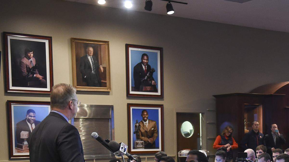 Auburn athletic director Jay Jacobs introduced his "16 for '16" initiative on Tuesday, January 19, 2016. (Wade Rackley | Auburn Athletics)
