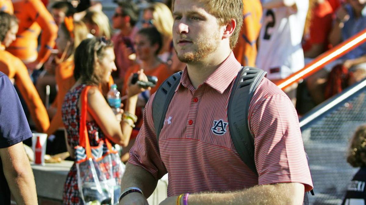 Auburn quarterback Sean White arrives at Jordan-Hare Stadium before game against Arkansas St. Saturday, Sept. 13, 2016.