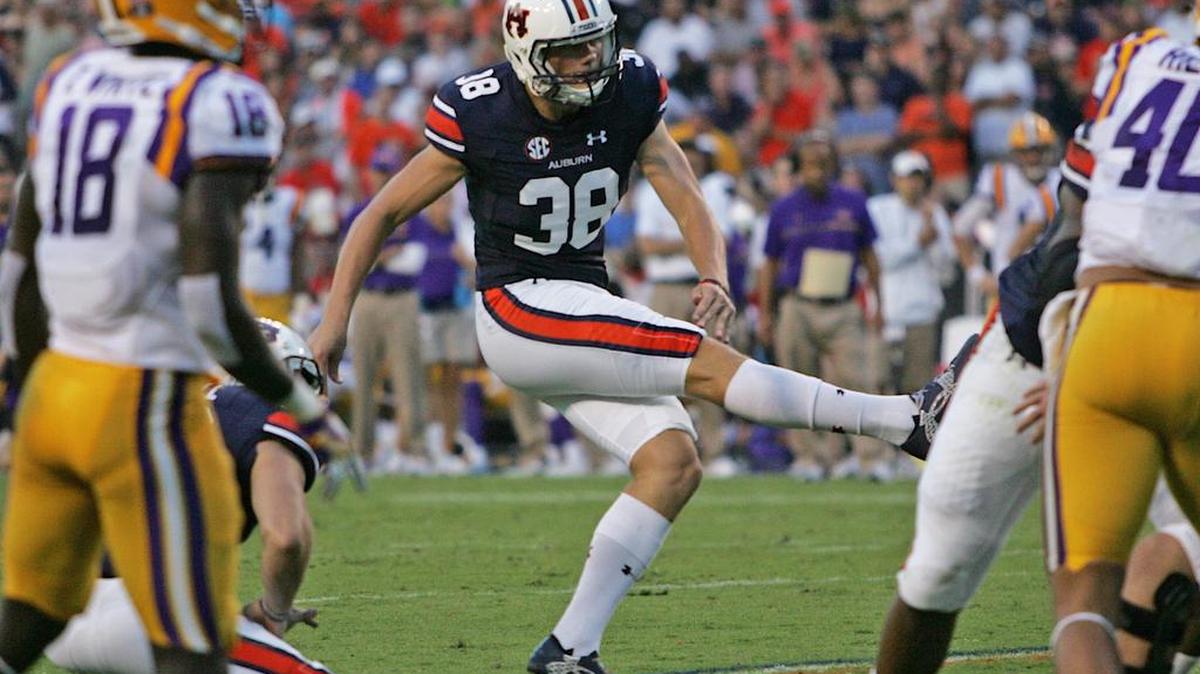 Auburn kicker Daniel Carlson has a second to third round grade for this year's NFL draft.