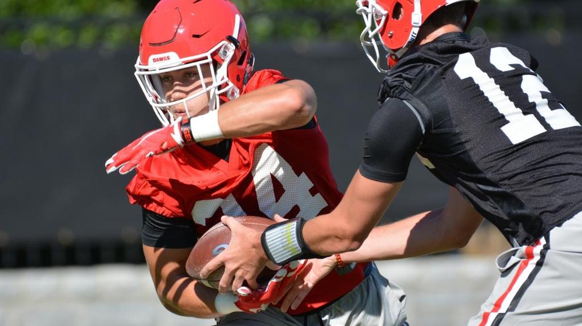 Georgia running back and Brookstone alum Prather Hudson (24) made his presence known on special teams in the Bulldogs’ Rose Bowl victory
