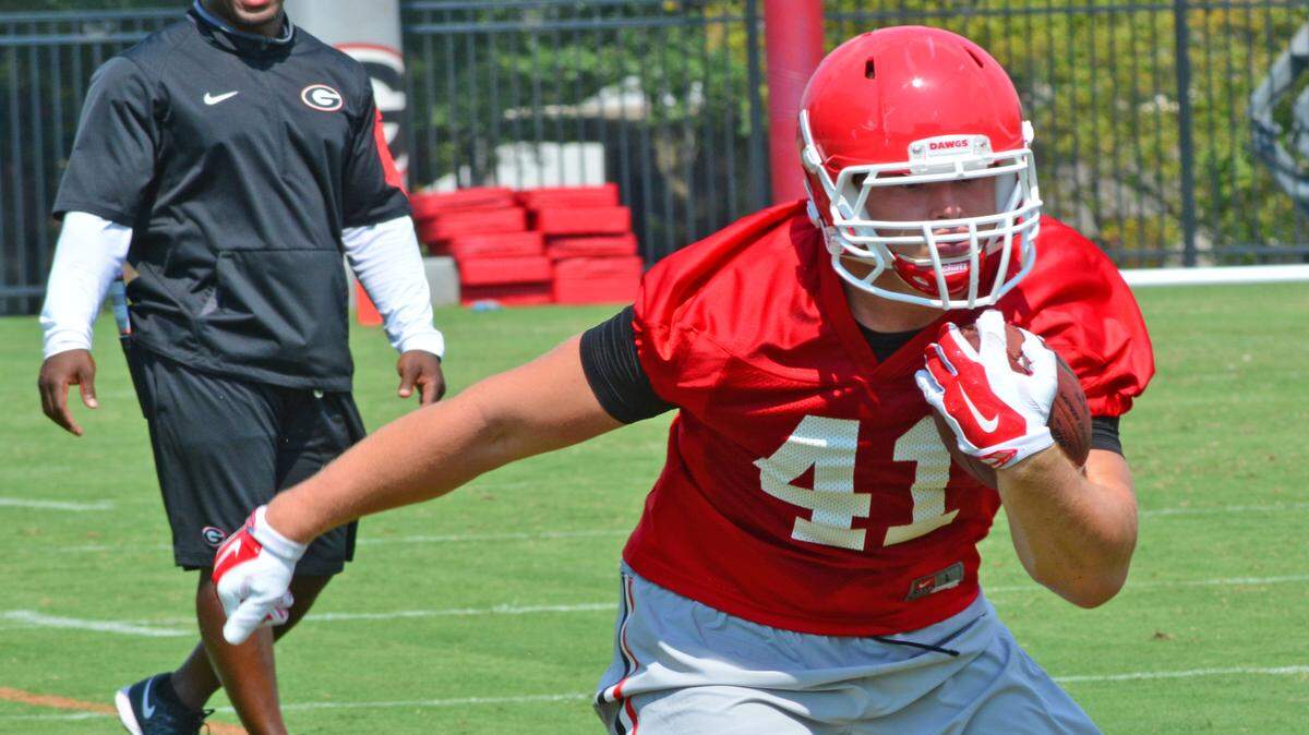 Georgia fullback Christian Payne entered the preseason atop the depth chart. 