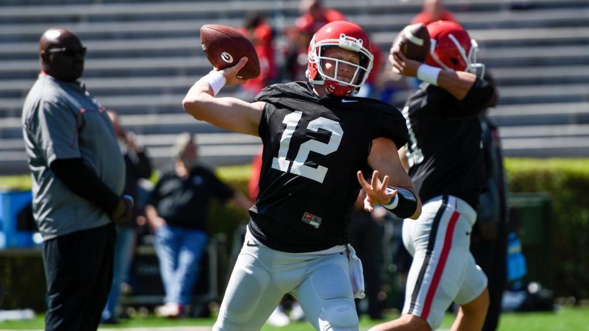 Brice Ramsey continues to compete for the starting quarterback position at Georgia.