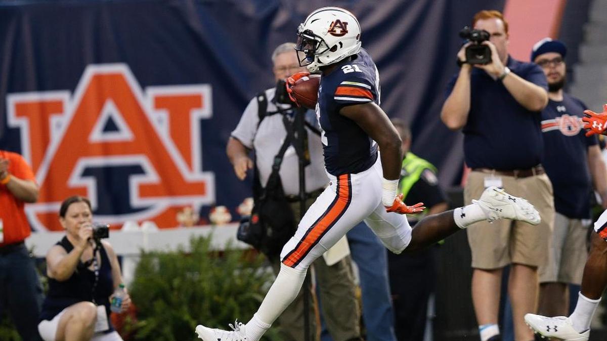 Auburn running back Kerryon Johnson is headed to Detroit for the next phase of his football career