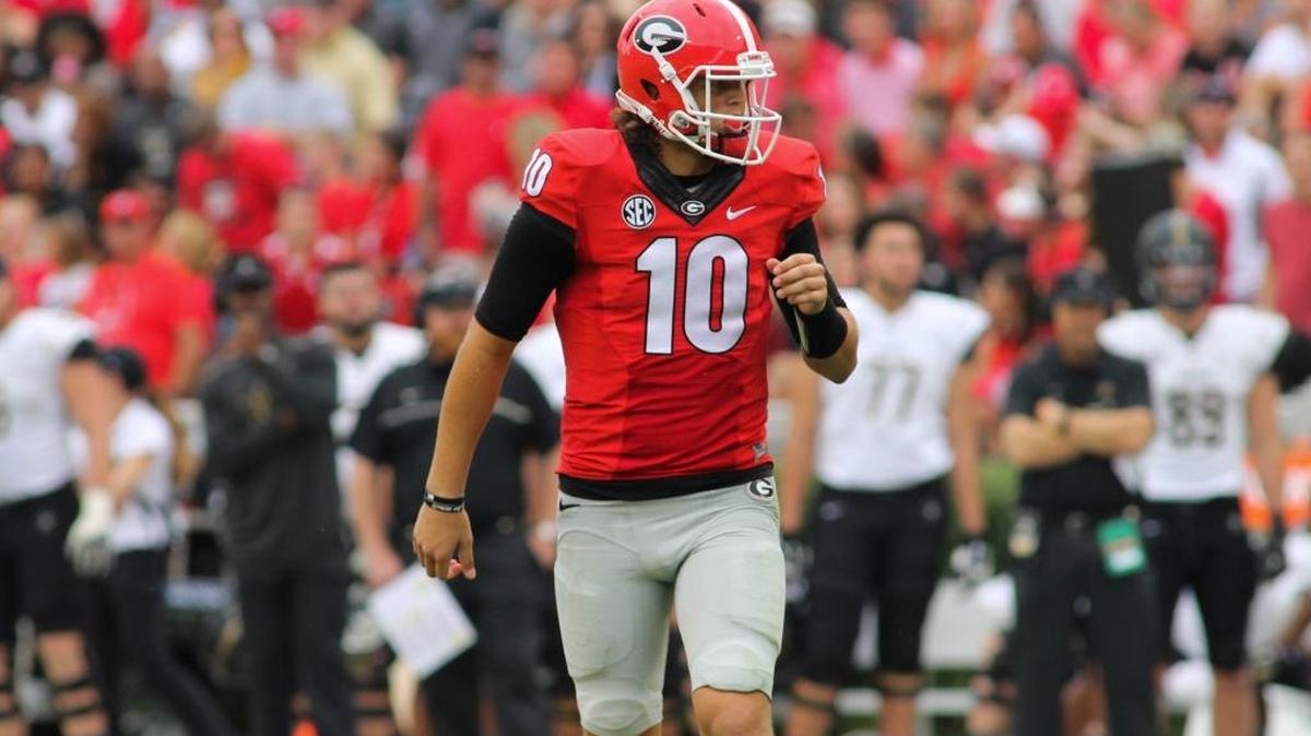 Georgia quarterback Jacob Eason.