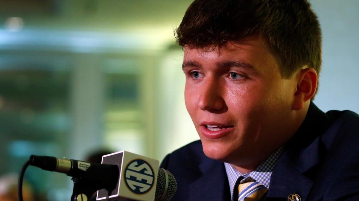Missouri quarterback Drew Lock at SEC Media Days.