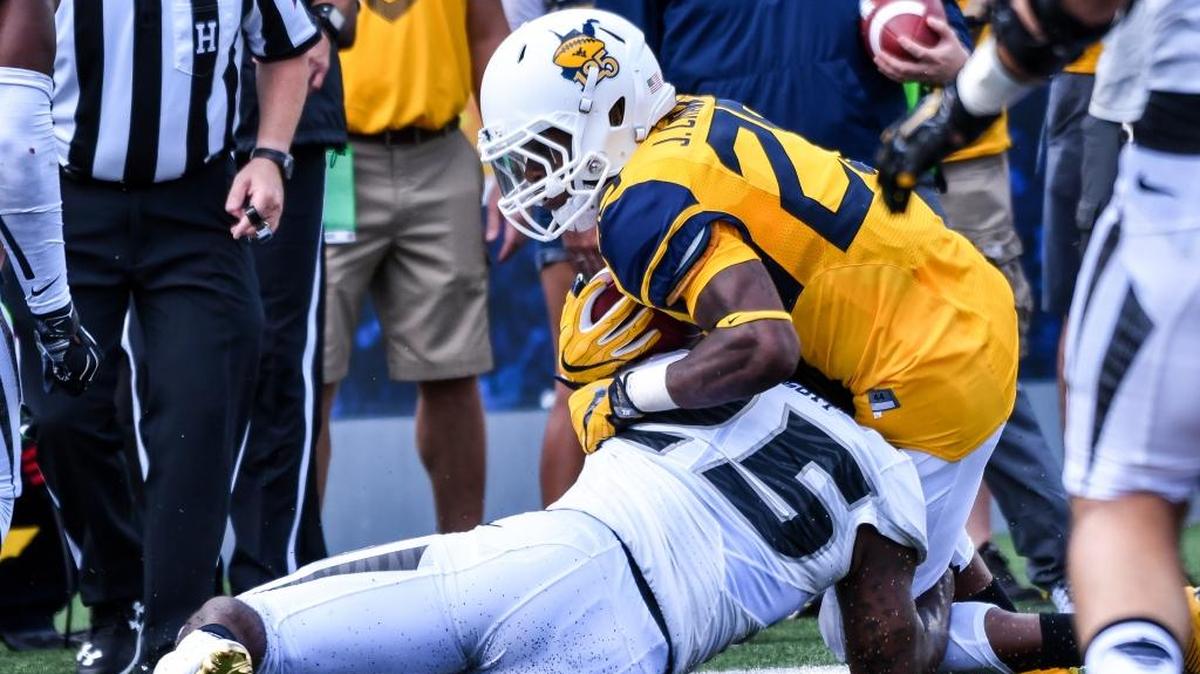 West Virginia’s Justin Crawford will start his professional career with the Atlanta Falcons