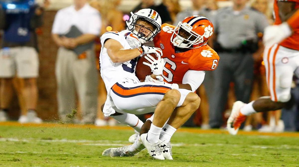 Clemson linebacker Dorian O’Daniel had a career high 14 tackles on Saturday against Auburn.