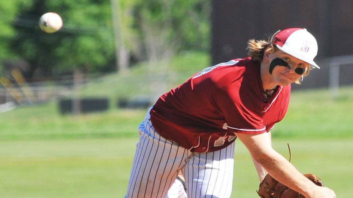 Jordan's John Kropaczewski pitches during the first inning of the game Tuesday against Rutland.