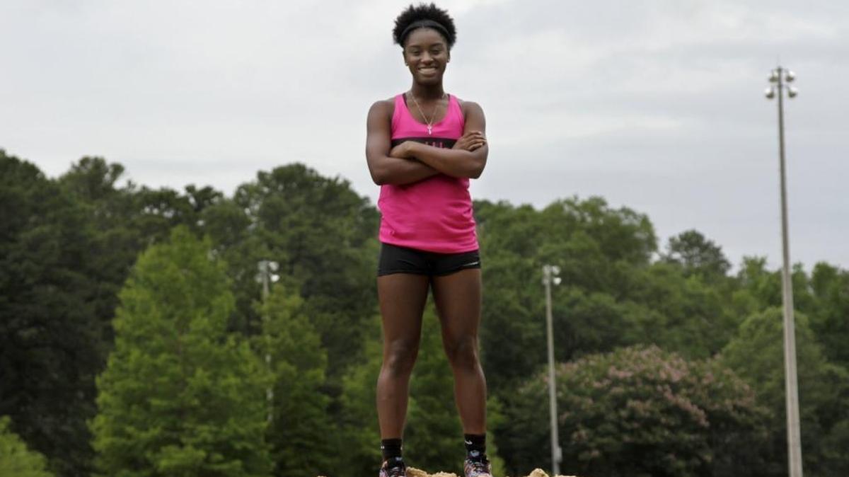 Smiths Station senior Alonie Sutton added two more state championships at the Class 7A meet in Gulf Shores