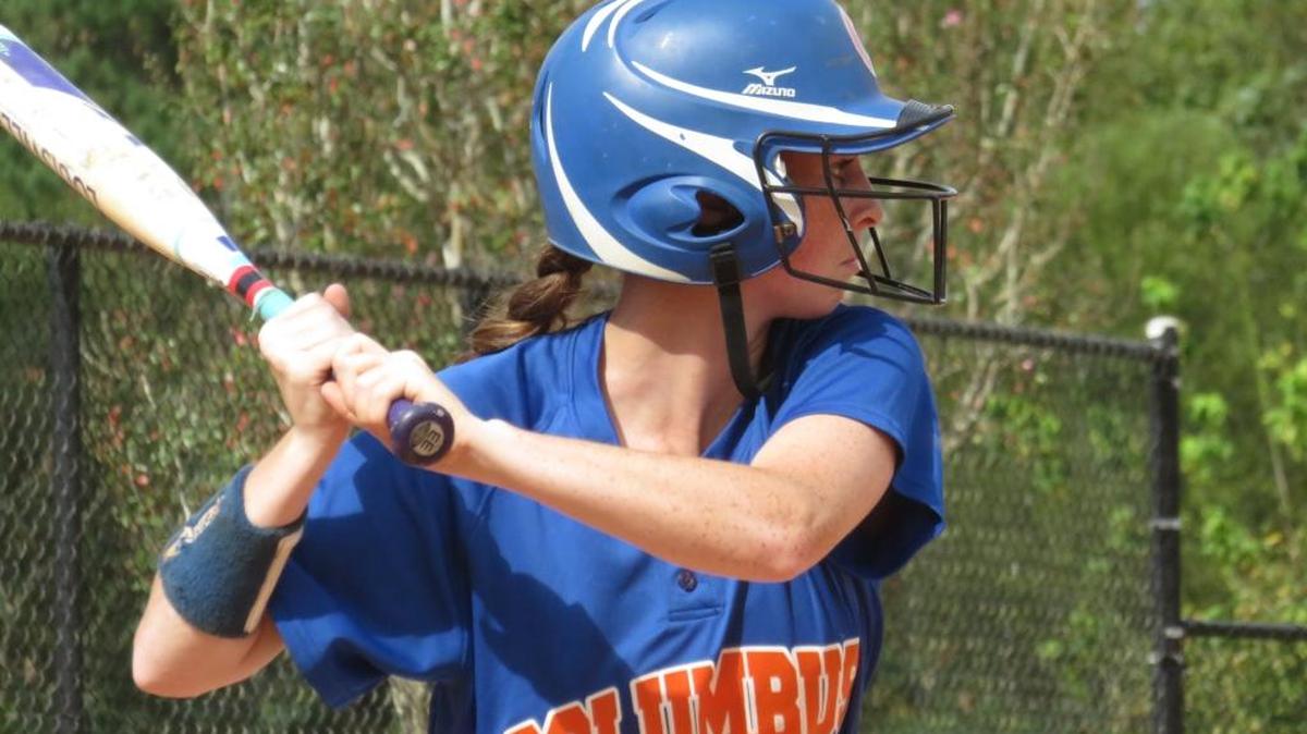 Columbus’ Abby Wynn and the rest of the Lady Blue Devils offense got rolling early in Friday’s win over Cairo.