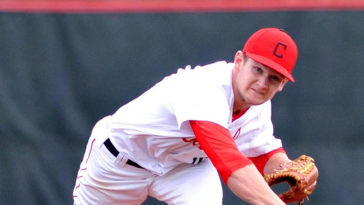 Central’s Tanner Belcher pitches against Auburn last week.