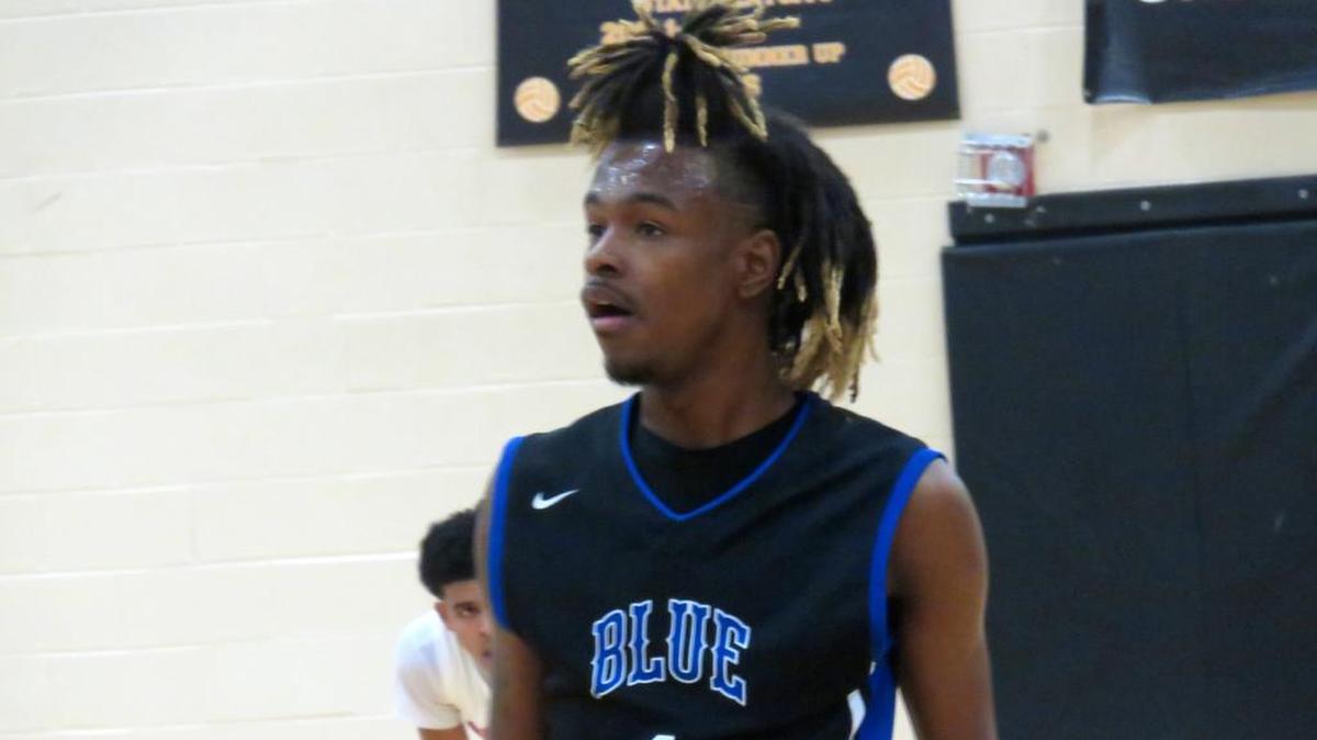 Manchester’s Jah’Nile Hill posted 16 points as the Blue Devils overcame a slow start to blow out Harris County on January 27, 2018
