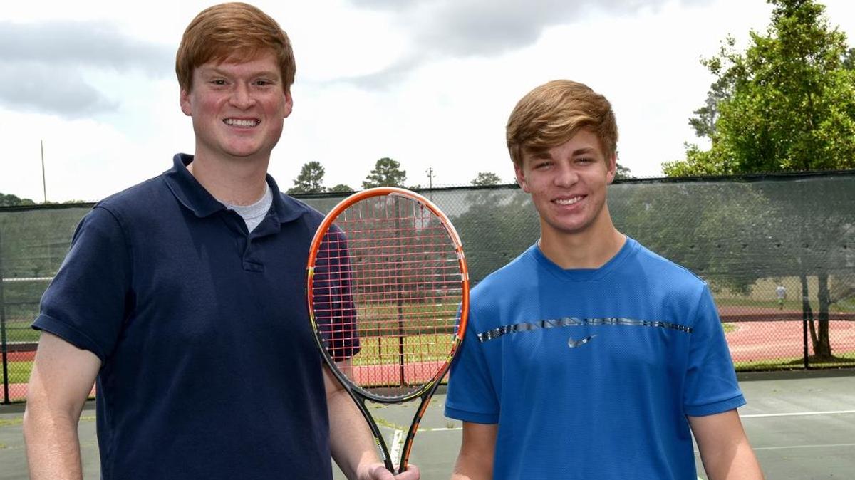 All-Bi-City Boys Tennis Coach of the Year Columbus’ Coach Will Ginn and Player of the Year Columbus’ Harrison Brown