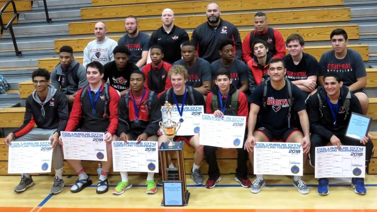 The Central Red Devils were dominant Saturday en route to capturing the 2018 City Wrestling Championships title