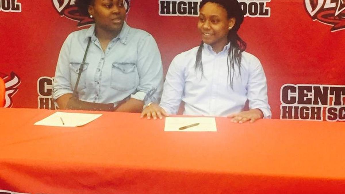 Central basketball players Teyah Johnson and Karla Vance signed Wednesday to play at Savannah State.