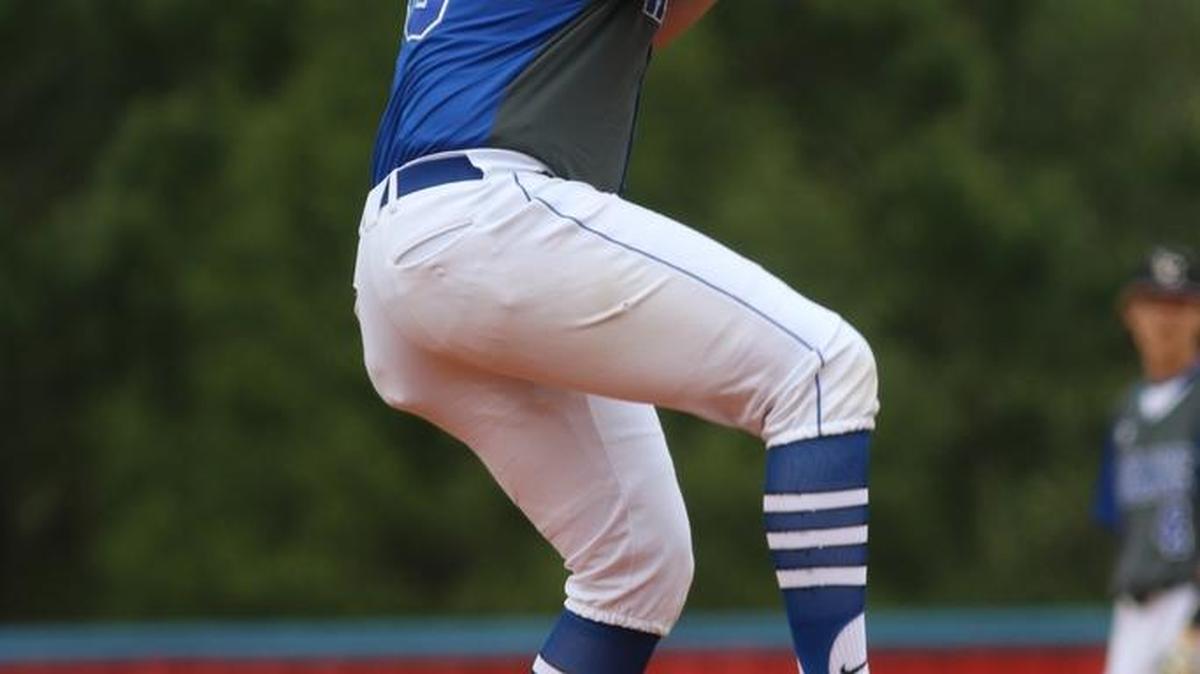 LaGrange starting pitcher Jake Farrar throws a pitch in the first inning of Northside’s 8-7 win on Monday at Northside.