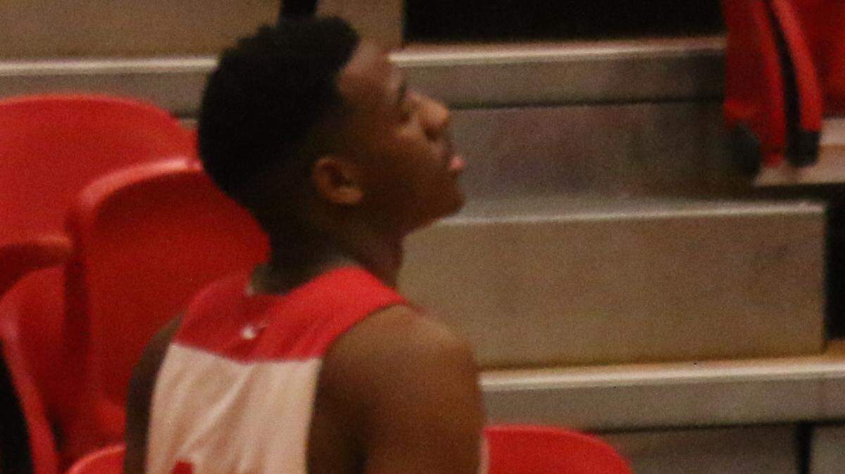 Central senior point guard Tre Todd waits for a pass during drills on Monday at practice. The Red Devils face Lee-Montgomery on Tuesday in a Class 7A regional final.