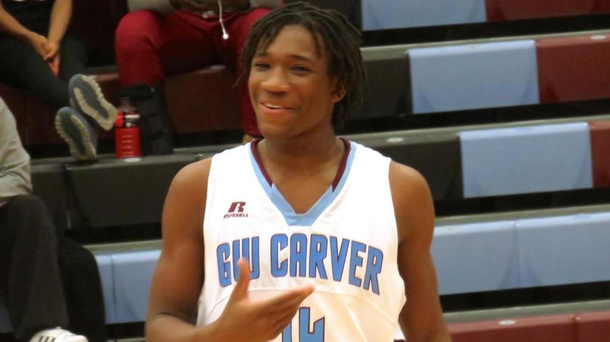 Carver’s A.J. Watts had plenty of reasons to smile after the Tigers’ victory over Columbus on January 19, 2018