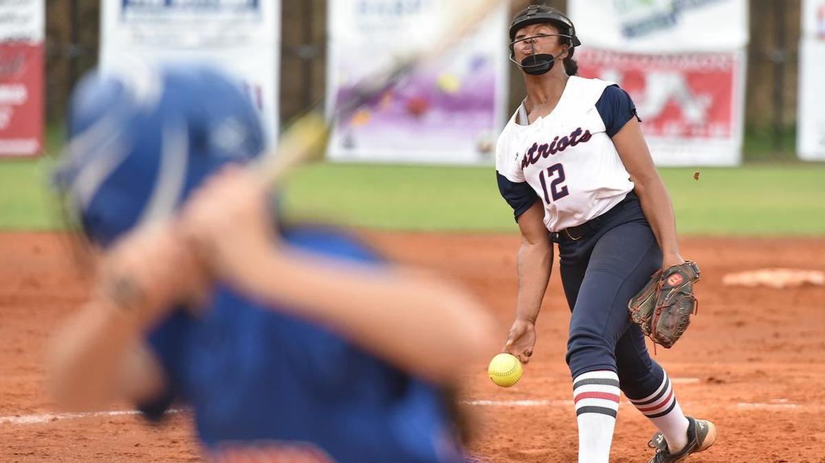Northside’s Hannah George pitched 8.1 innings for the Lady Patriots Wednesday and put up 14 stikeouts as Northside advanced past the first round.