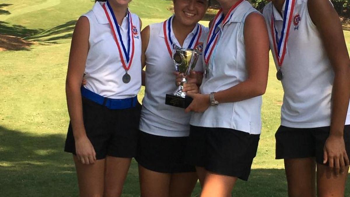 The Columbus girls golf team finished second in the Class 5A state tournament.
