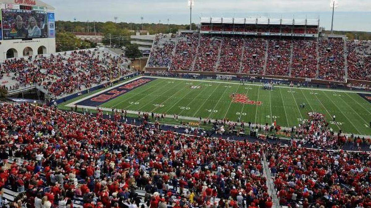 Ole Miss football's Vaught-Hemingway Stadium.