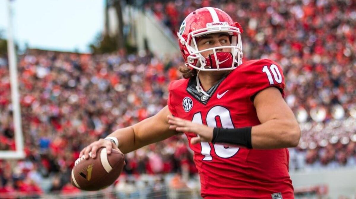 Former Georgia quarterback Jacob Eason.