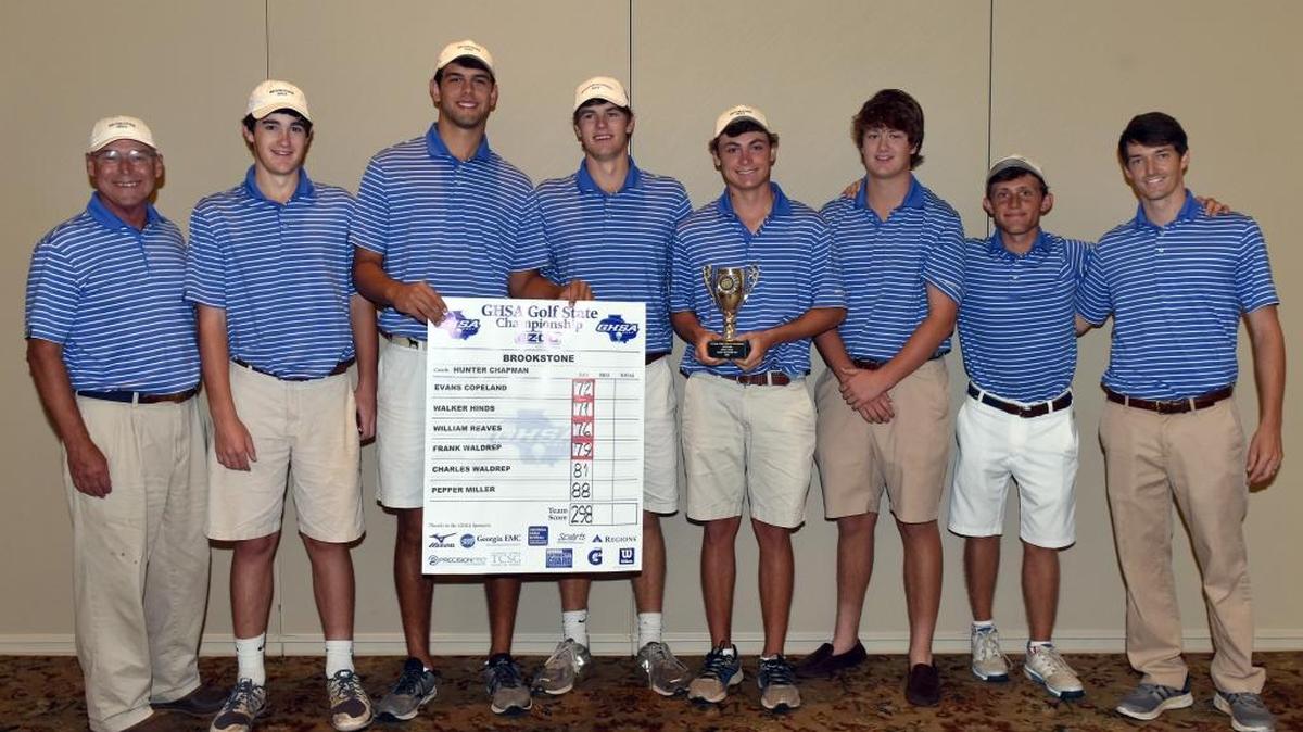 Brookstone Boys Golf team are the GHSA Golf State Championship A-Private Boys Golf State Runners-Up 2017, May 23, 2017